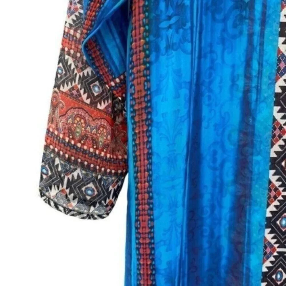 Venus Rhinestone Embellished Beach Maxi Coverup Duster